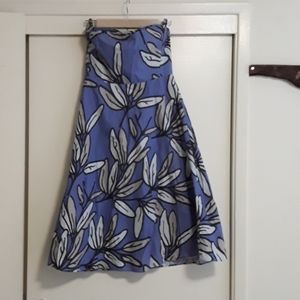 Bitten lavender floral strapless dress